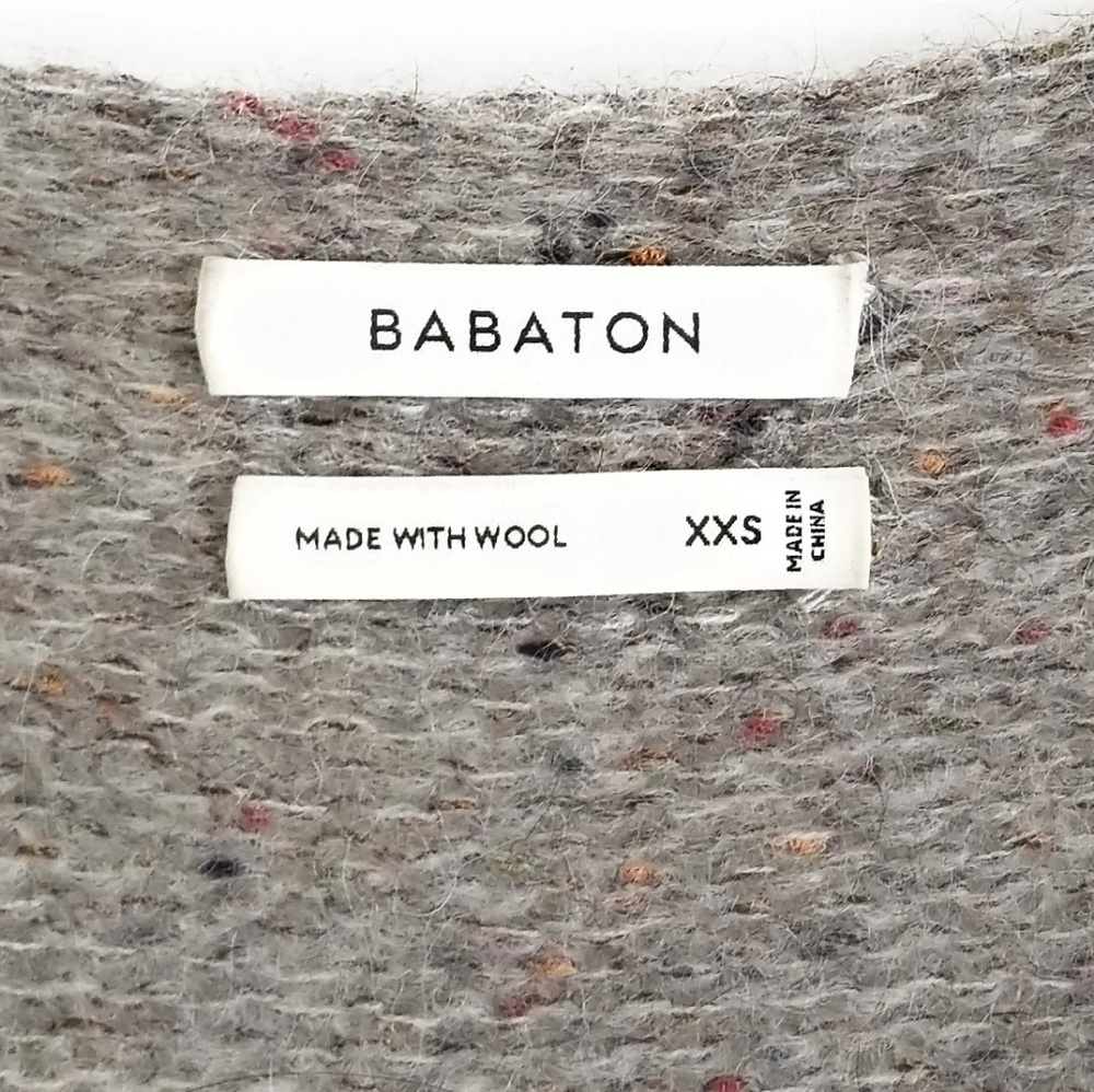 ARITZIA Babaton Taupe Erin V Neck Sweater Size XXS - Picture 7 of 8